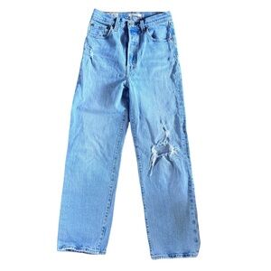 Levi’s Ribcage Straight Women’s Jeans - Size 25 x 27 - Light Wash